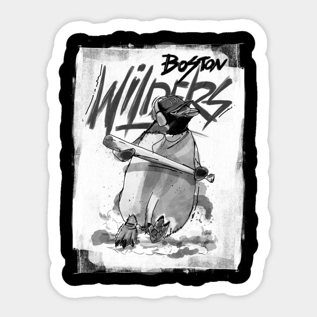 Boston Wilders Sticker by GLORIADEWATA